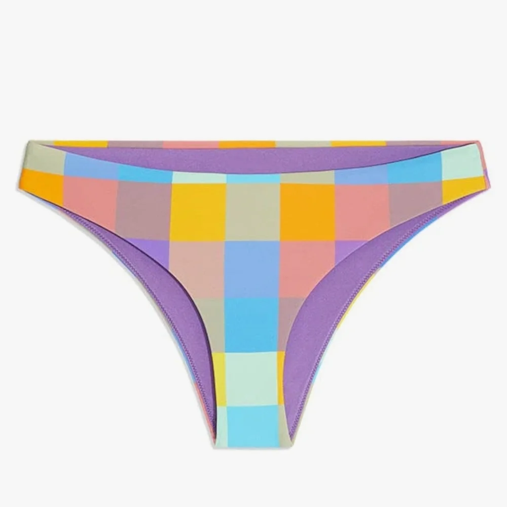 WEWOREWHAT Women's Multicolored Halter Swimsuit High Waisted Bikini Sz M $99